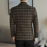 人模图2025新款男士休闲西服时尚修身西装单西外套6922P165，男装西服套装，电商D216