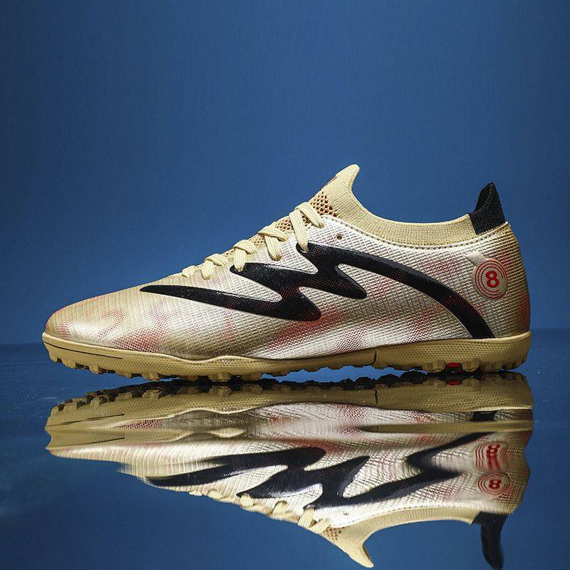 球鞋专业地足球训练长短人工草场钉足球鞋训练防滑长钉男童比赛鞋