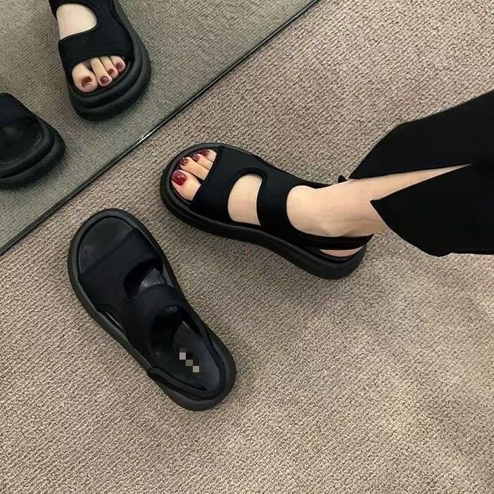 沙滩鞋夏季新款女款罗马凉鞋厚底