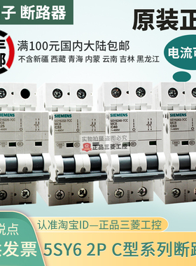 西门子5SJ62-2P断路器5SY 6225 6232 6240 6250 6263-7CC 32A 63A