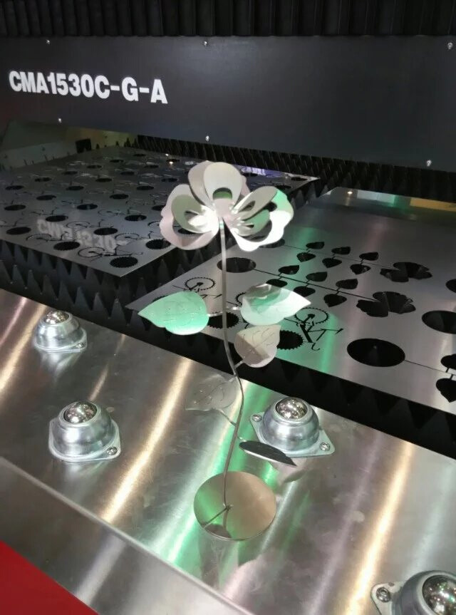 激光切割工艺品cad图纸 3d立体拼图-蝴蝶花