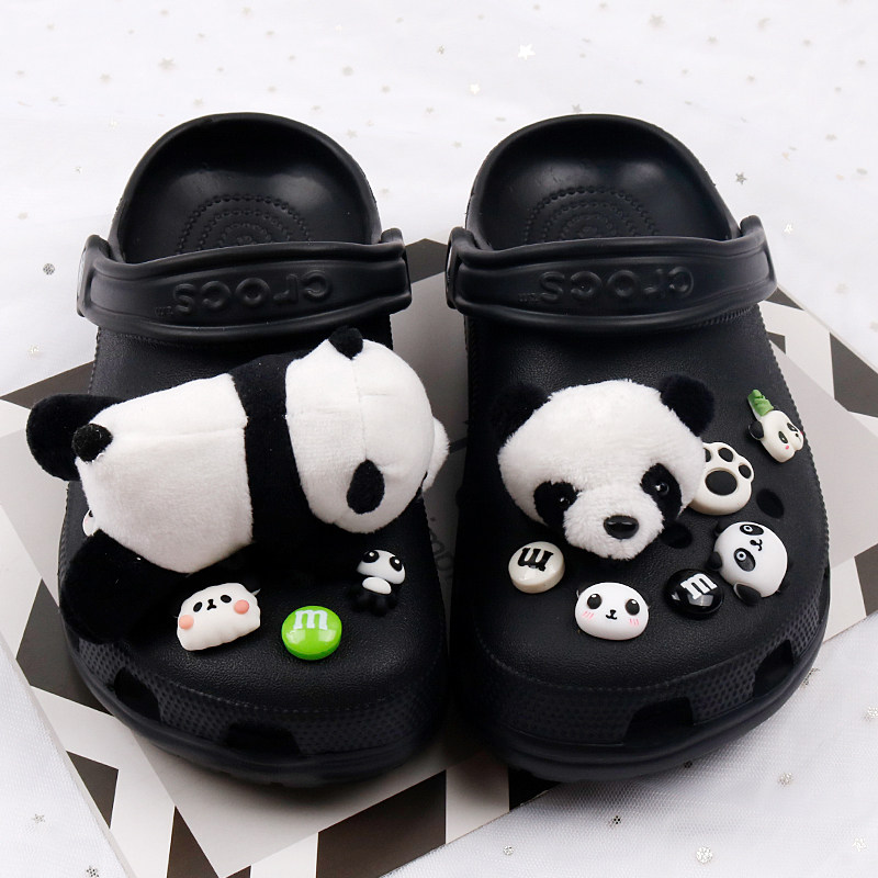洞洞鞋配饰装饰扣个性卡通可爱毛绒大熊猫配件适配Crocs/Cross,服饰配件/皮带/帽子/围巾,鞋扣,淘宝优惠券,粉丝福利购,淘宝优惠卷