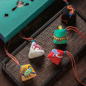 王 手创香囊刺绣随身小香包五毒平安符驱蚊艾草中药挂件项链定制