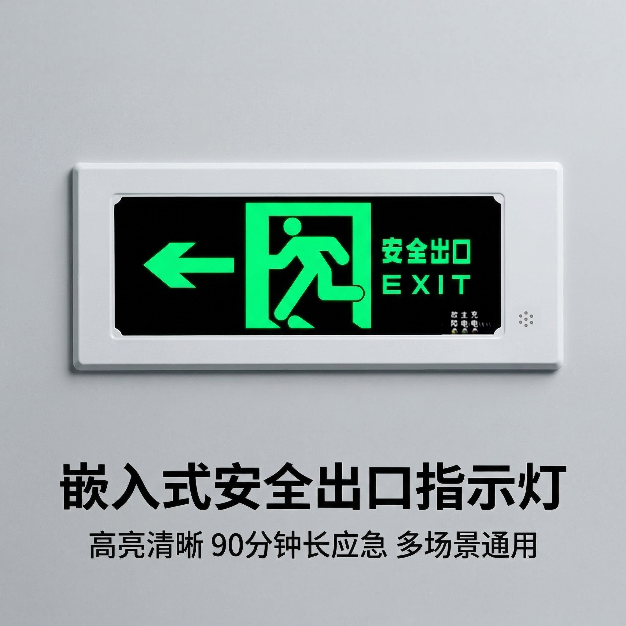 嵌入式安全出口消防疏散标志灯