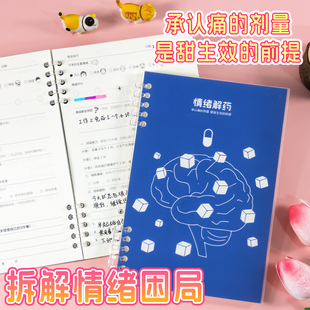 情绪解药解压笔记本情绪自写自愈本自我疗愈感恩 情绪觉察日记本