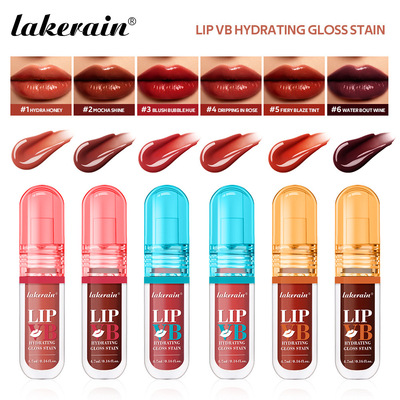 lakerain维B光泽唇釉滋润保湿易上色镜面唇蜜彩lip stain跨境彩妆
