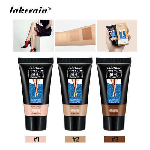 跨境lakerain腿部彩妆腿部遮瑕修饰肤色LEG MAKEUP丝袜美腿乳欧美