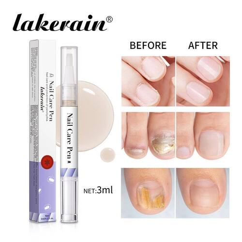 跨境lakerain护甲油涂抹式指甲液护理笔灰指甲修护液指甲笔外贸