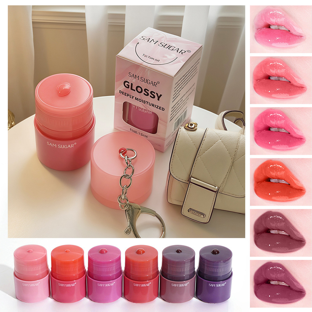 SAM SUGAR 扭扭唇彩液体口红持色滋润不易脱唇釉亮面显色跨境彩妆
