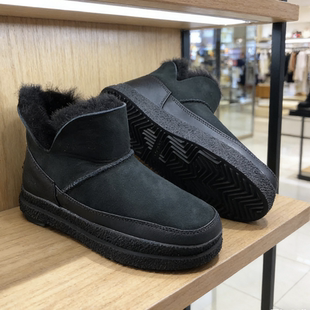 快乐玛丽雪地靴女新款皮毛一体加绒加厚靴子保暖东北棉鞋69073w