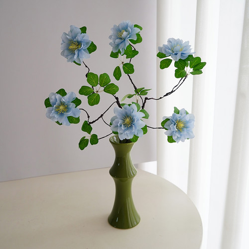假花仿真花绢花花瓶摆设高级感逼真客厅餐桌装饰摆花轻奢高端摆件
