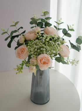 高档ins满天星仿真花假花摆设客厅餐桌插花装饰花艺摆件仿生花束