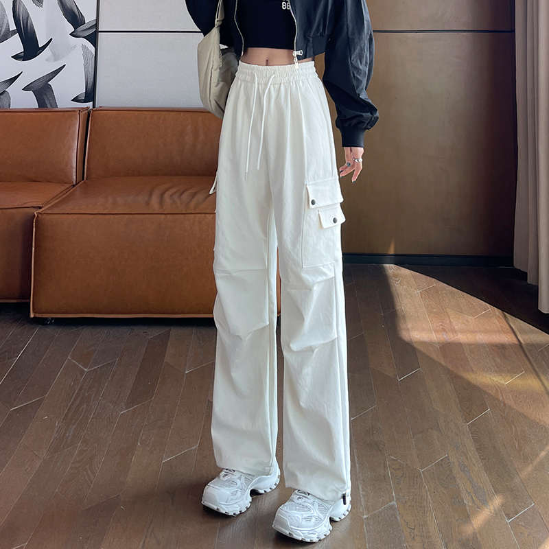 少女孩大童加长版休闲工装长裤子
