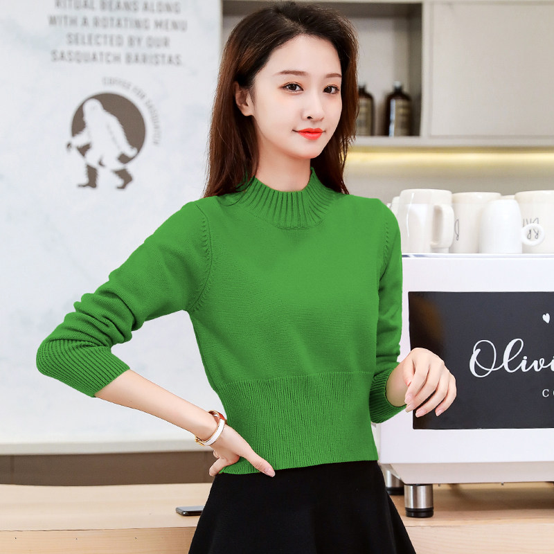 冬季毛衣女加厚中领短款小款收腰女式针织衫齐腰70斤小个子上衣服|ruв категории Женская одежда, свитер - от Buy2taobao.com для оказания профессиональной услуги покупки агента Taobao