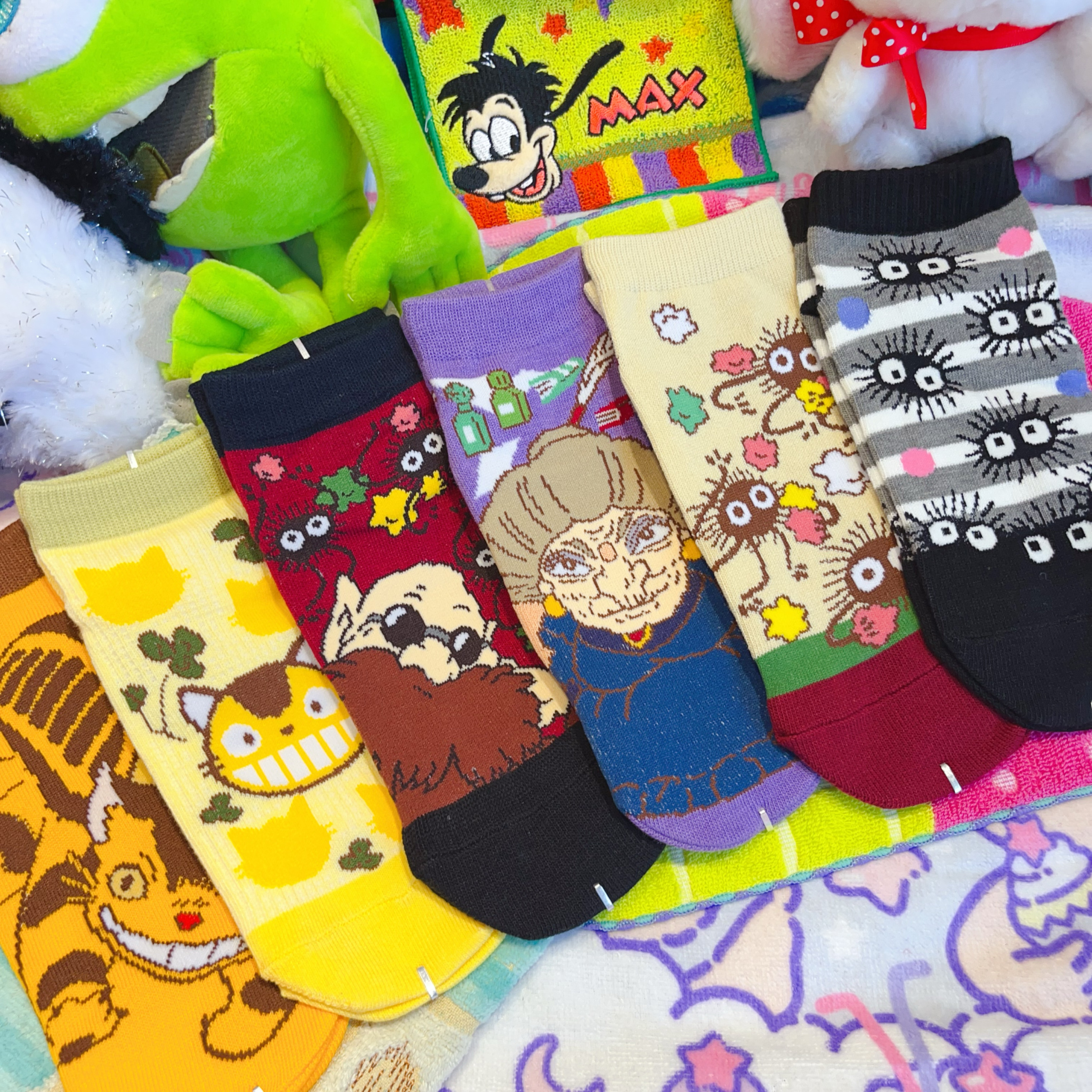 出口日本魔女jiji猫黑猫龙猫可爱卡通袜子短筒女袜