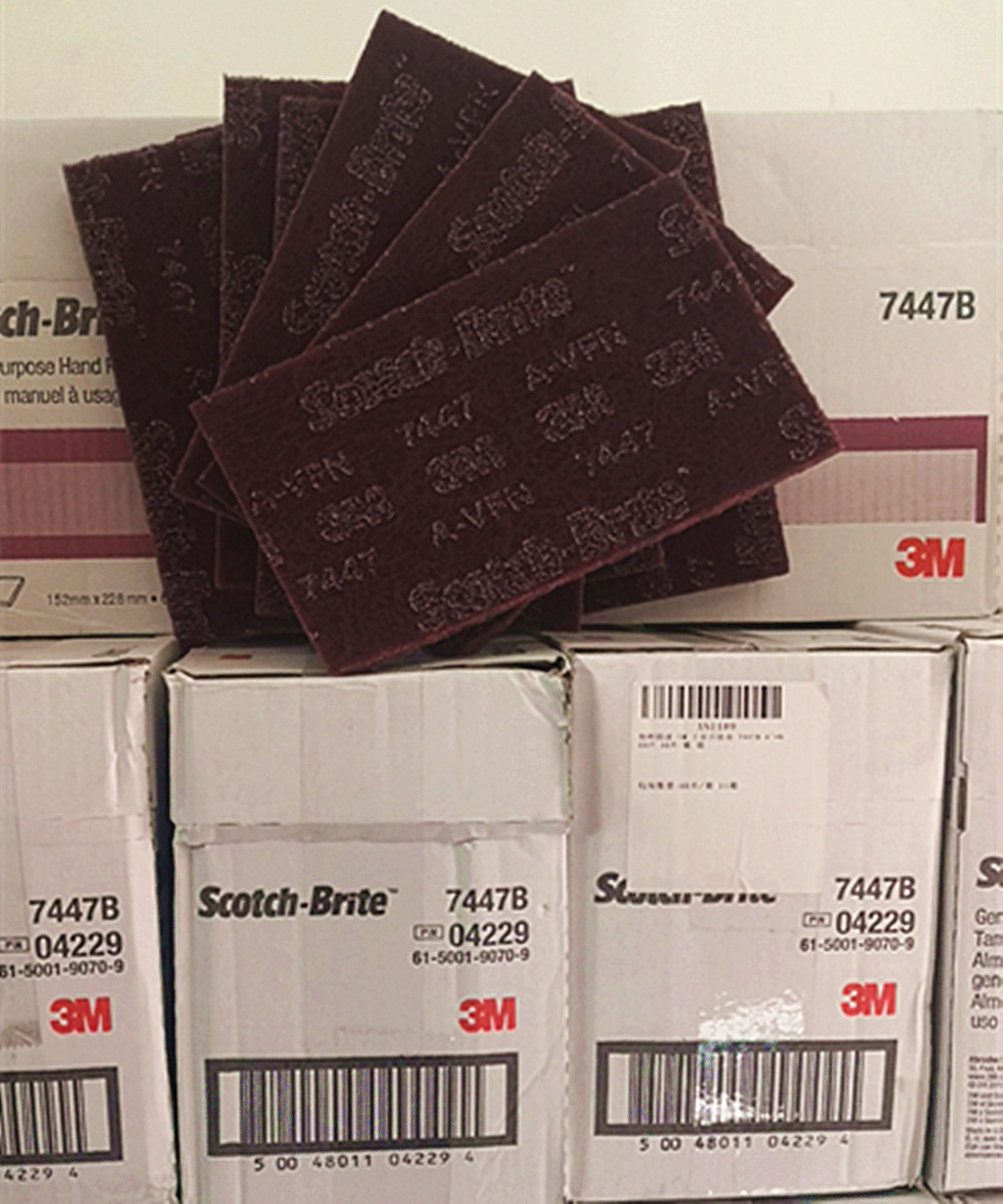 3M7447B百洁布3M工业百洁布抛光 除锈 清洁布 研磨布 尼龙拉丝布