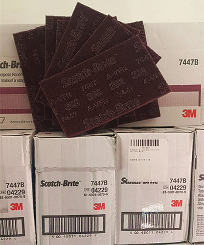 3M7447B百洁布3M工业百洁布抛光 除锈 清洁布 研磨布 尼龙拉丝布