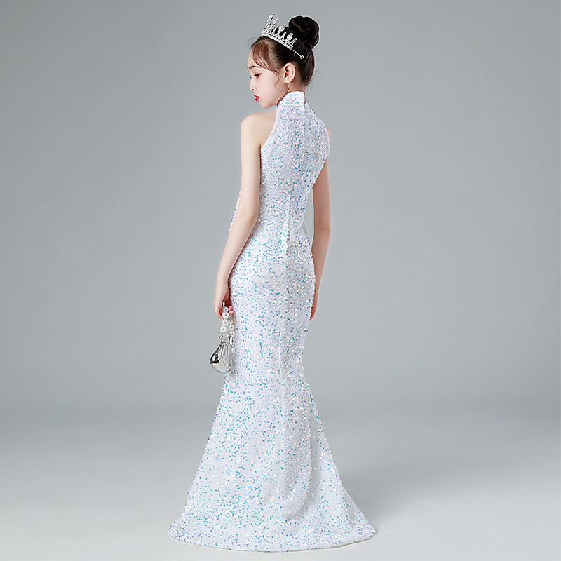 六一女童公主裙儿童主持走秀演出