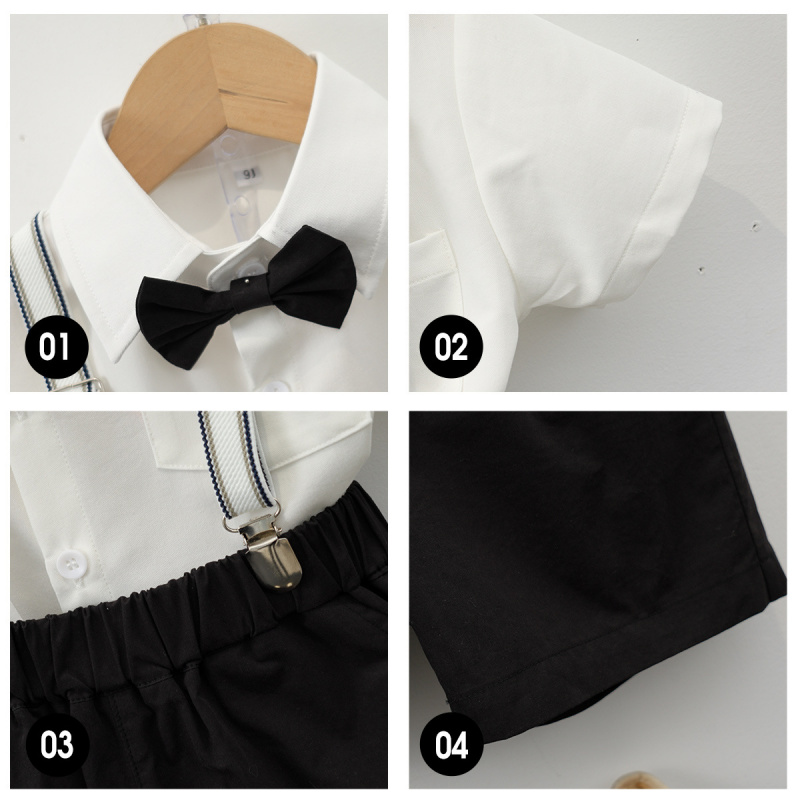 史努比男童礼服校园风背带裤套装