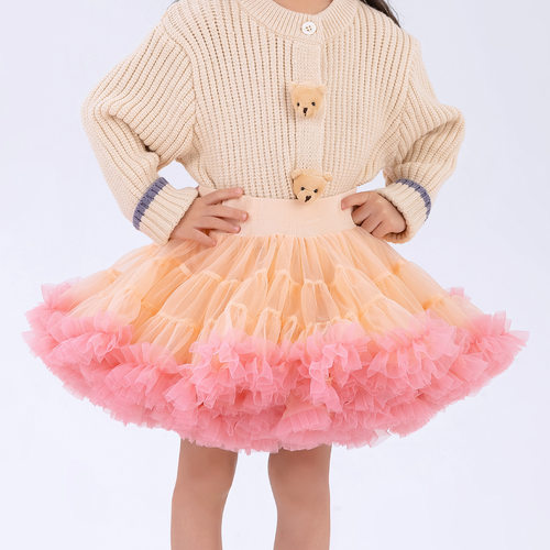 菲鸽二代儿童蓬蓬裙超蓬女童棉腰