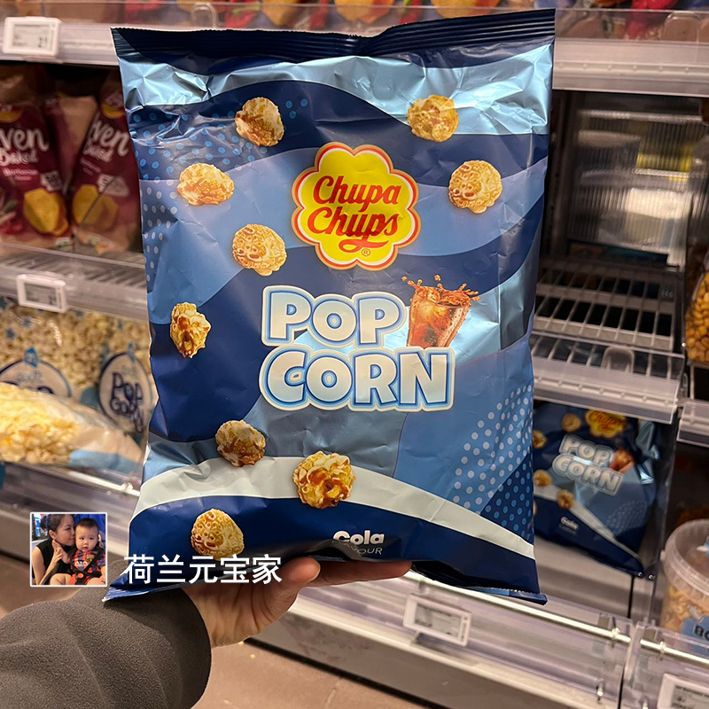 荷兰chupachups珍宝松脆香甜爆米花草莓焦糖可乐休闲零食popcorn-封面