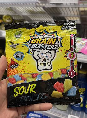 现荷兰Warheads弹头牌酸酱闪电糖多口味酸味糖果Sour液体糖方块糖