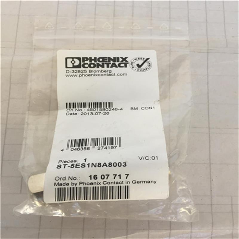 议价原装进口菲尼克斯耦合器连接器 - ST-5ES1N8A8003 议价 16077