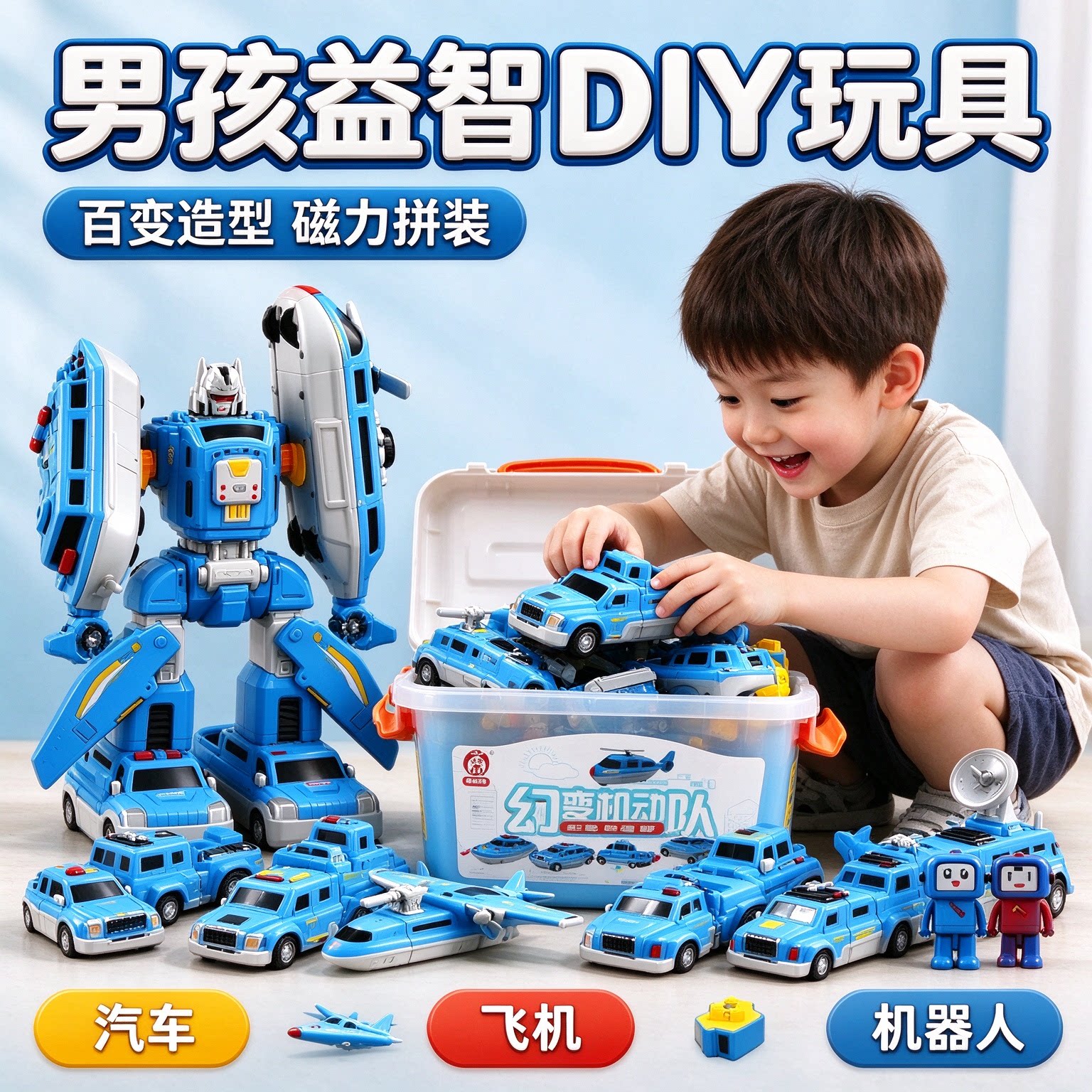 2026火爆儿童玩具小学生3到6岁十10男孩积木DIY大全男生日礼物12