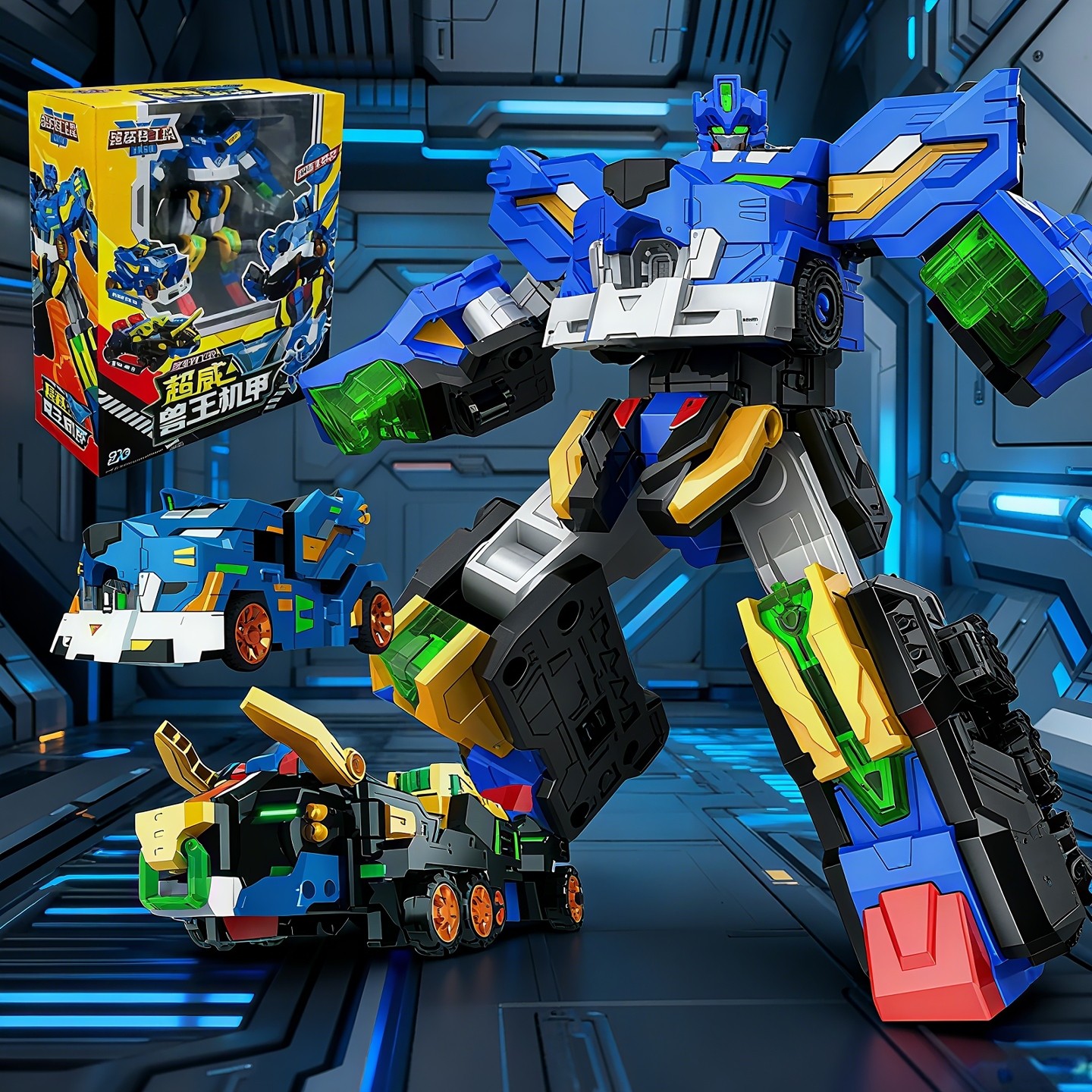 迷你特工队5之超威能量兽王狼鹰变形儿童金刚机器人玩具男孩超微x