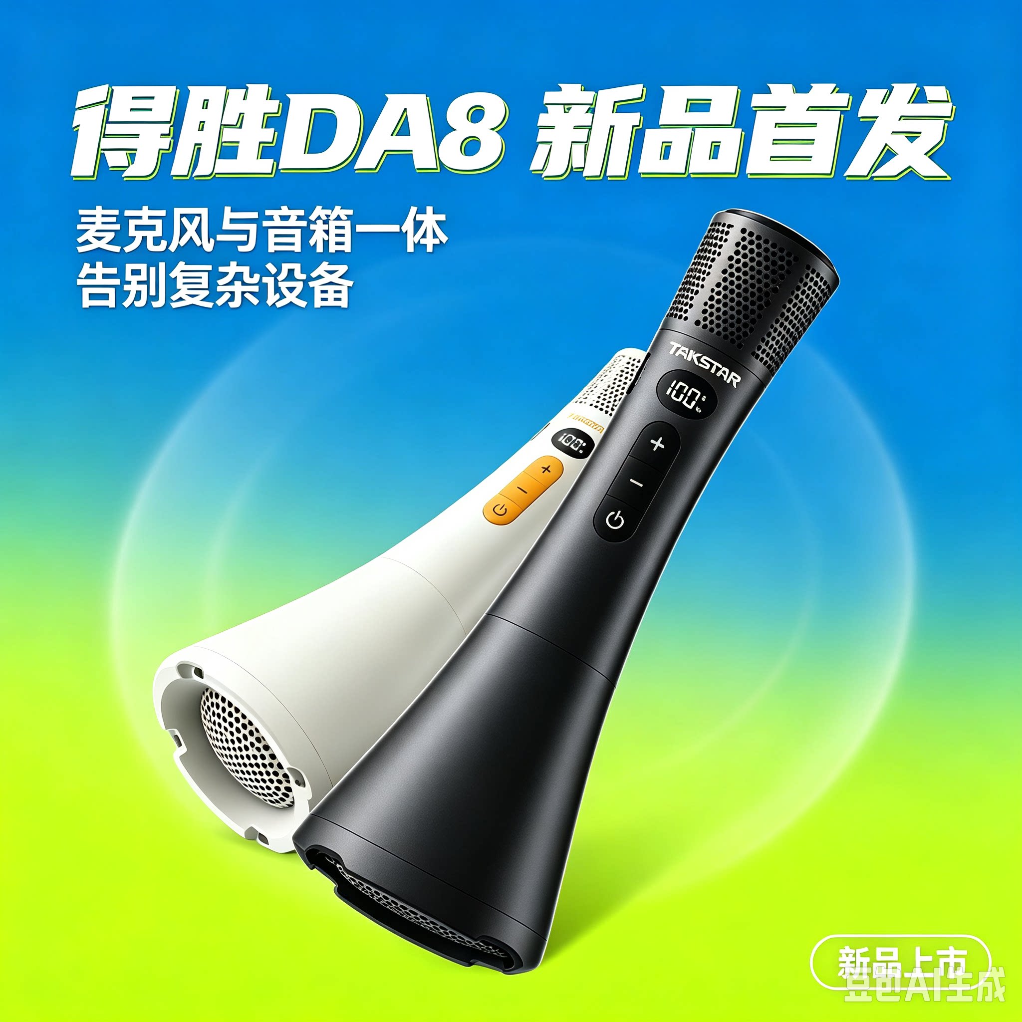 得胜DA8导游老师上课教学专用手持麦扩音器一体机K歌会议室演讲咪