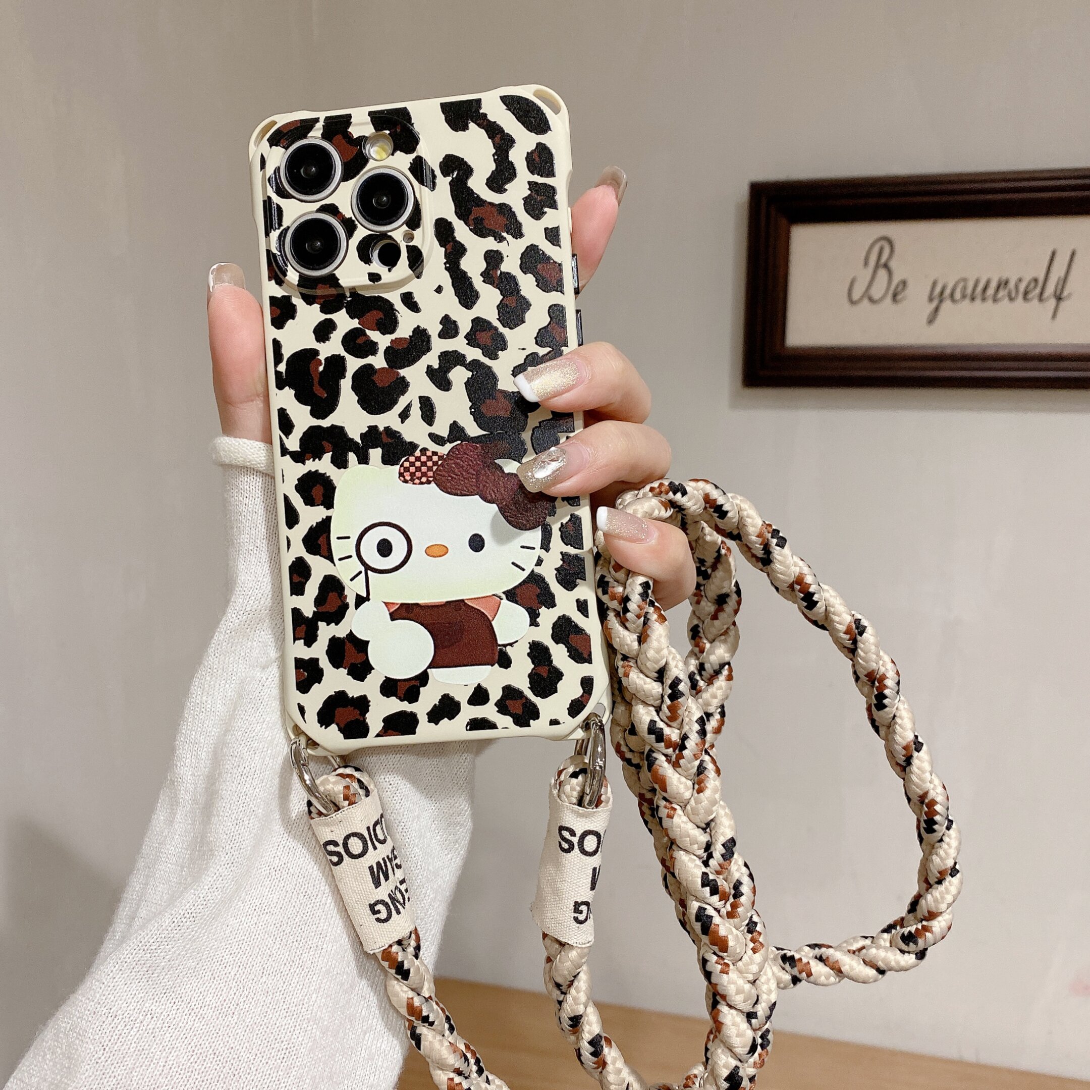 豹纹小猫苹果手机壳16prom手机壳