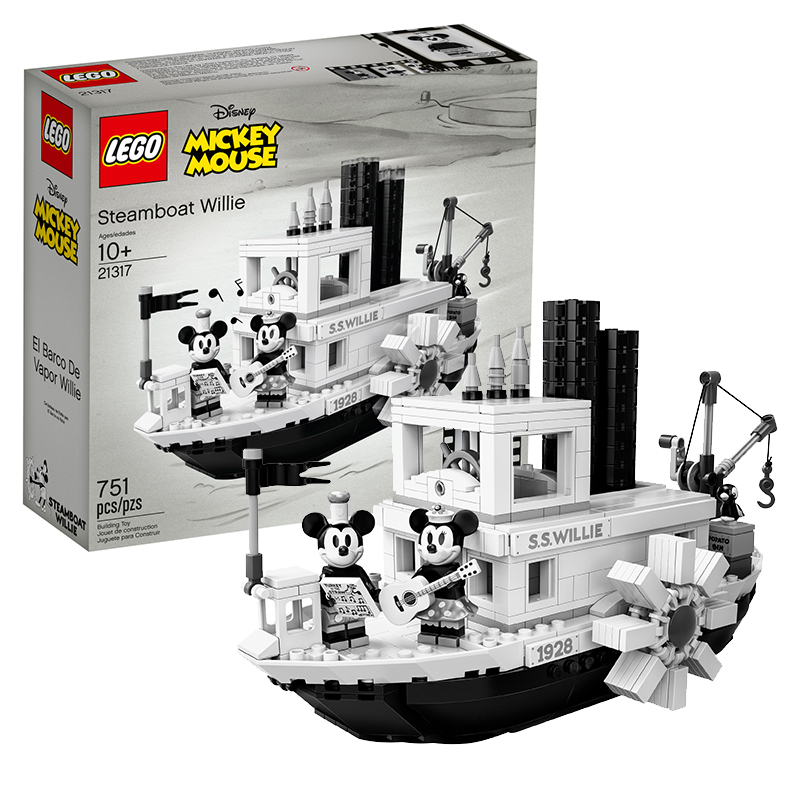 乐高21317蒸汽船米奇威利号ideas