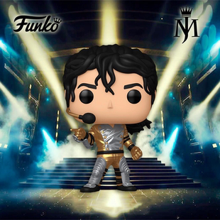 Pop明星迈克尔杰克逊手办MJ黄金盔甲舞台造型公仔玩具摆件 Funko