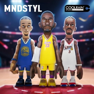 Mindstyle 库里詹姆斯篮球coolrain艾弗森科比玩偶NBA奥尼尔手办