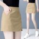 新款 裙a字显瘦假两套裙裤 韩版 女高腰阔腿裤 宽松显瘦短裤 2024夏季