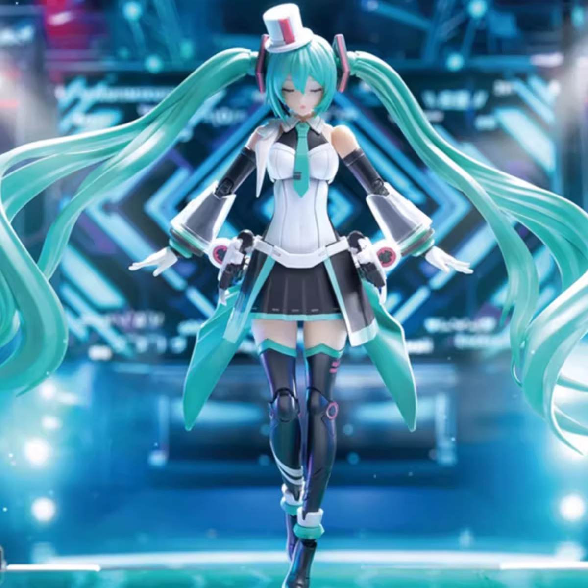 御模道 圣斯基 初音未来 唱响未来 拼装模型 可动人偶手办模型