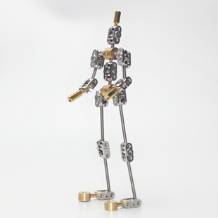 西帕动画26cm DIY定格动画女性人物骨架不锈钢骨骼动画人物