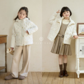 YOKI家女童亲子装 外套CutieyokixSugenro蓝标小香风亲子棉服