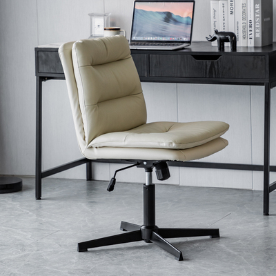 意式办公椅书房椅牛皮轻奢办公椅