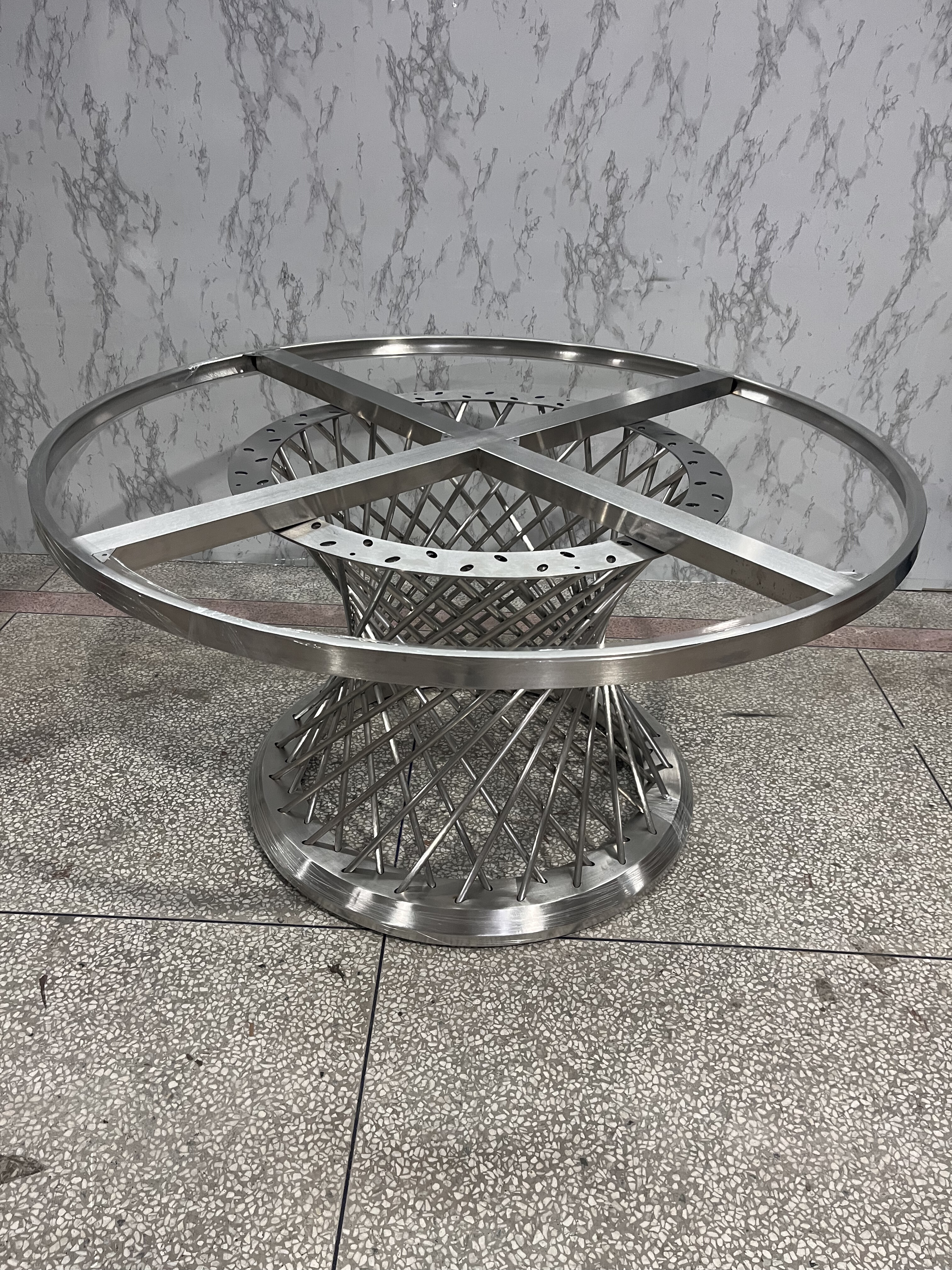 大理石圆形餐桌腿支架奢石圆桌脚不锈钢家用餐桌底座岩板圆桌脚架,商业/办公家具,台脚台架/家具支架,淘宝优惠券,粉丝福利购,淘宝优惠卷