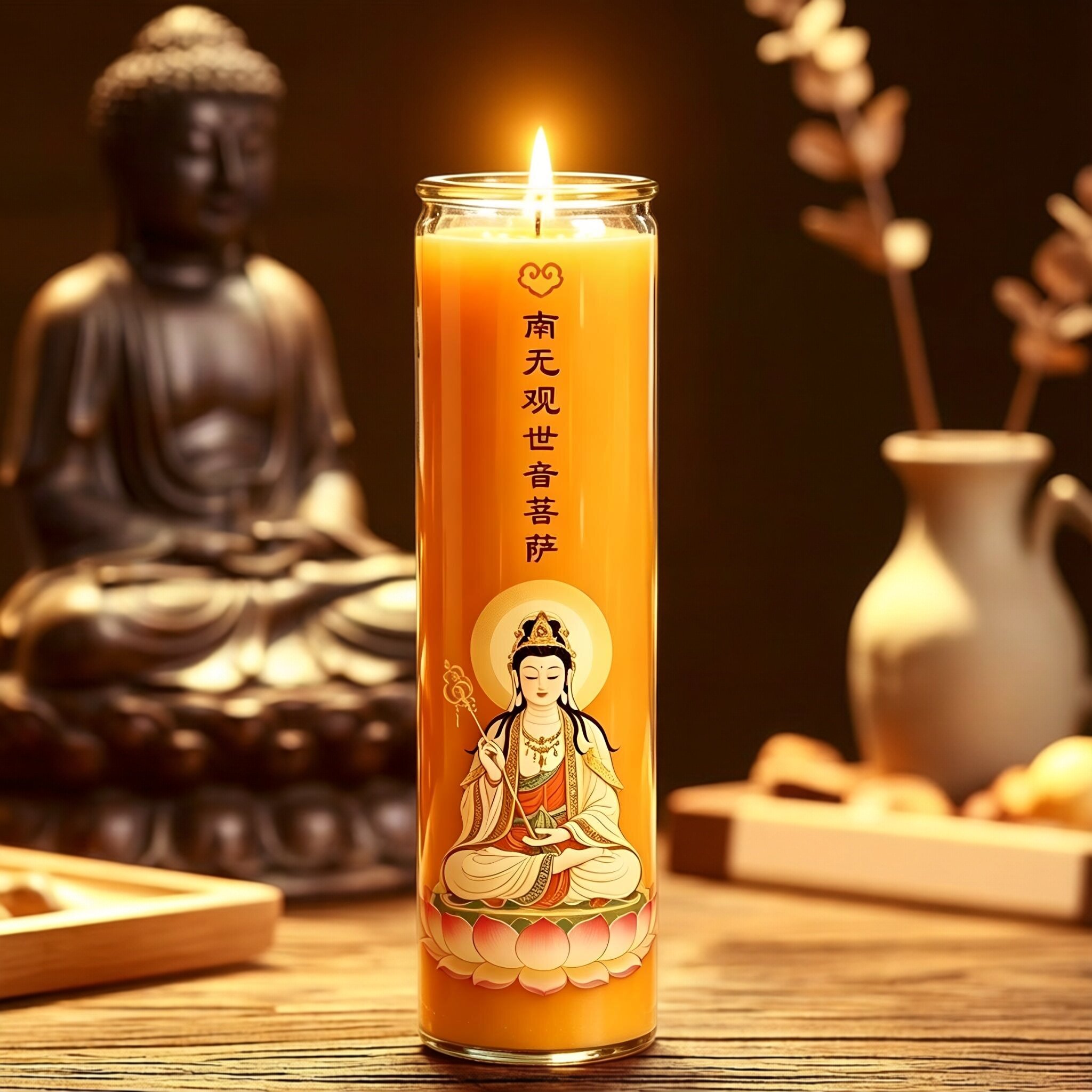 南无观世音菩萨蜡烛供佛蜡烛家用