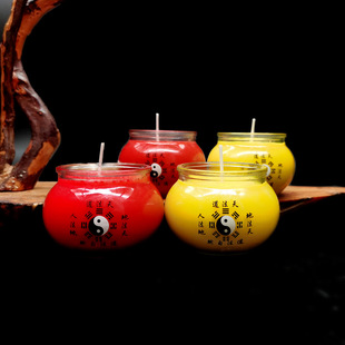 【道家供灯】蜡烛酥油灯八卦图3天佛钵7/1天道士信士供灯寺庙供养