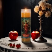 香薰蜡烛创意祝福浪漫场景布置 父神母神三相女神大天使月亮女神