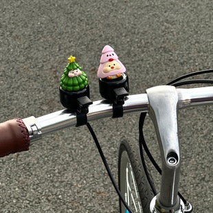 圣诞自行车可爱铃铛儿童公路山地车成人通用滑板车小配件装饰喇叭