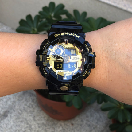 卡西欧手表G-SHOCK GA-710GB-1A/700BCE-1A多功能防水电子男腕表