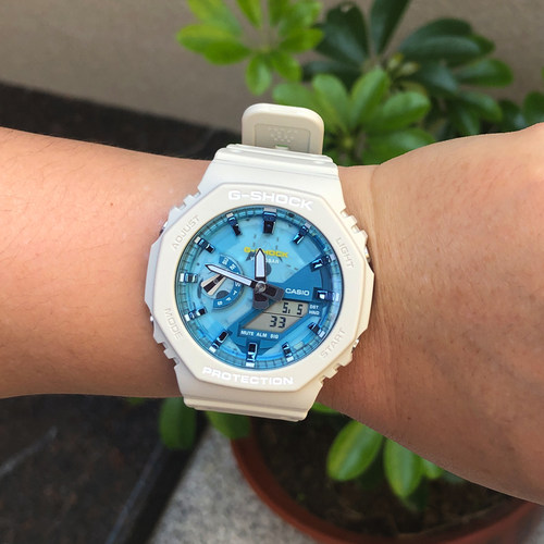 卡西欧手表 GA-2100AS-5A/TL/GMA-S2100SK/1A/1A1/7A电子防水女表