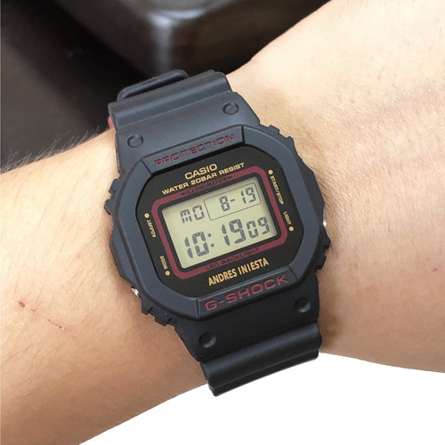 卡西欧DW-5600AI-1/GMD-S5610BB-1 伊涅斯塔联名电子防水男腕手表