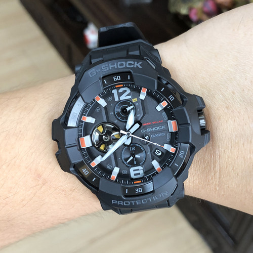 卡西欧手表太阳能航空防水蓝牙石英男腕表 GR-B300EC-1A/8A2/1A4