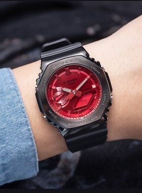 卡西欧GMA/GBM/GM-2100B-4A/3A/S2100PG-1A4/A-1A2电子运动男手表