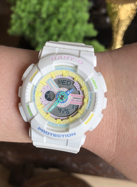 卡西欧BABY-G BA-110XTM-7A/1A/FH-2A/1APR/XSM-2A电子女士腕手表
